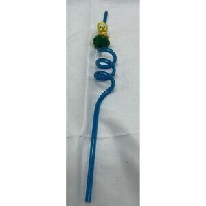 VINTAGE APPLAUSE TWEETY BIRD SLIP SIPPER STRAW LOONEY TUNES 1990’s